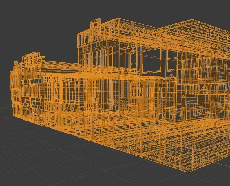 Low Poly City Buildings Low-poly 3D model_13