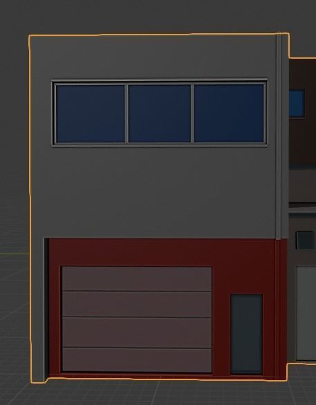 Low Poly City Buildings Low-poly 3D model_12