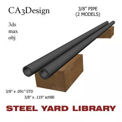 3 8in Pipe 3D model