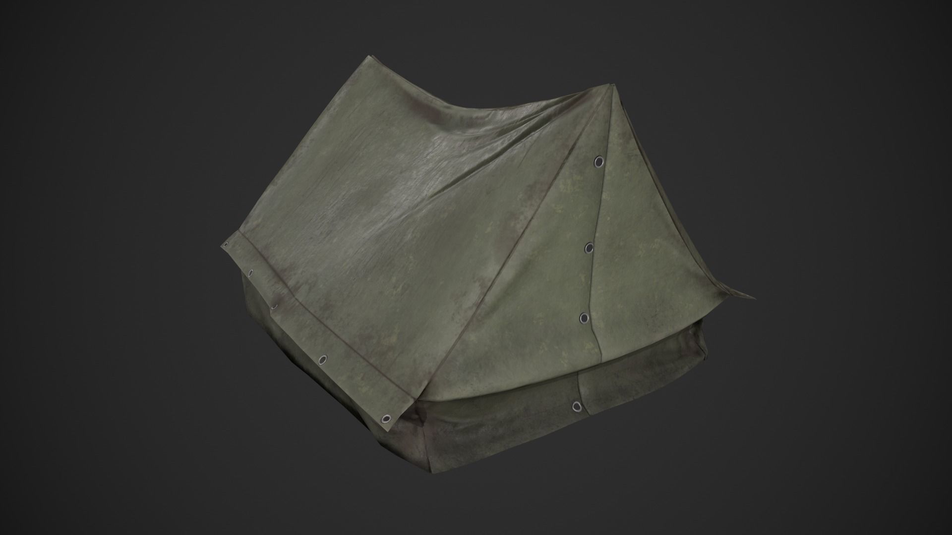 Camping Tent Low-poly 3D model_13