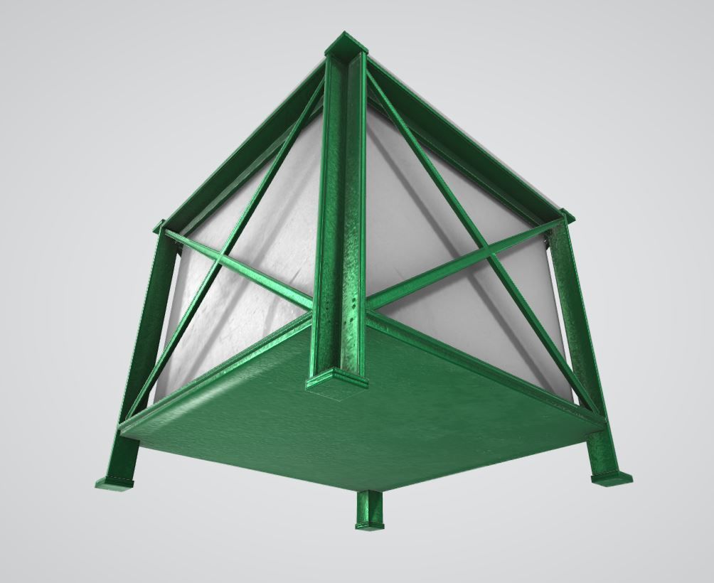 Flower Planter Version 2 Low-poly 3D model_6