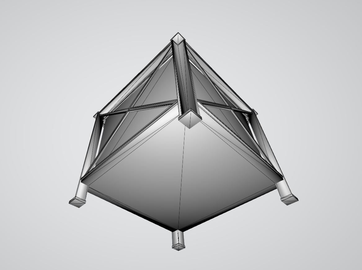 Flower Planter Version 2 Low-poly 3D model_5