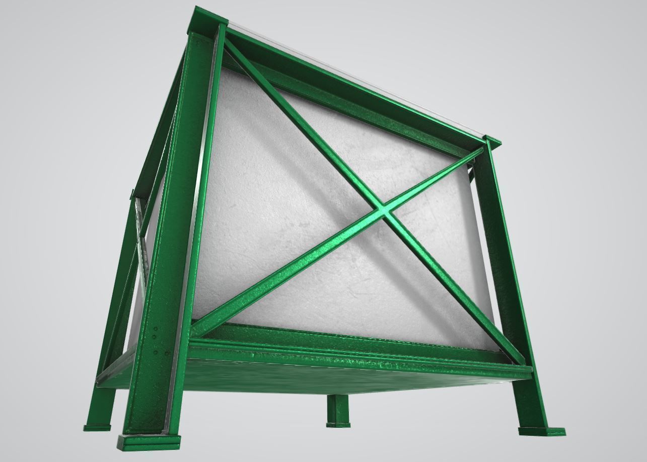 Flower Planter Version 2 Low-poly 3D model_3