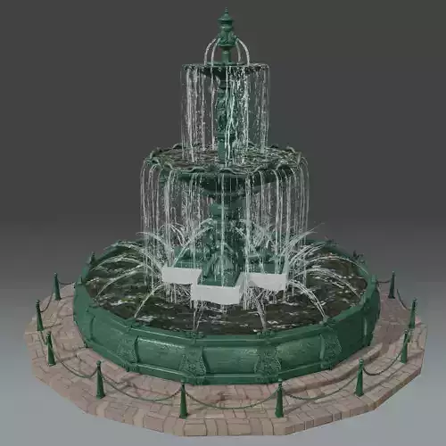 Pileta Ornamental de Tacna - Ornamental Pool of Tacna Low-poly 3D model