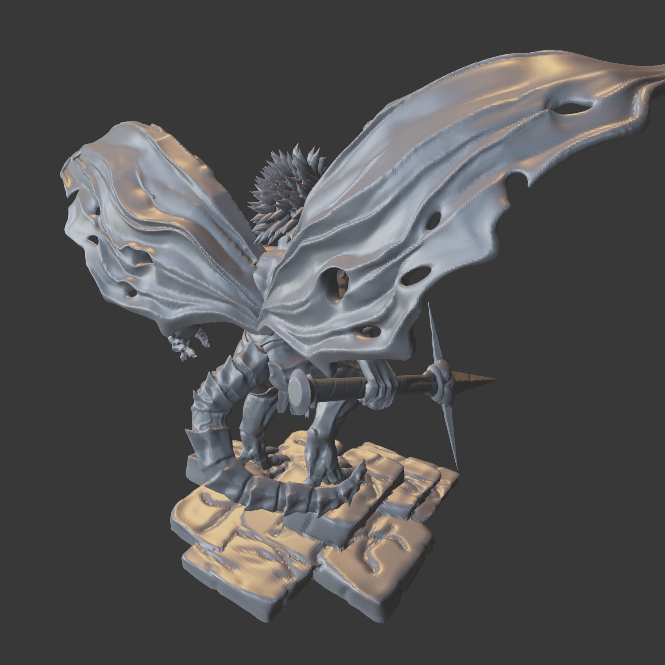 Spiked Demon 3D model 3D printable | CGTrader