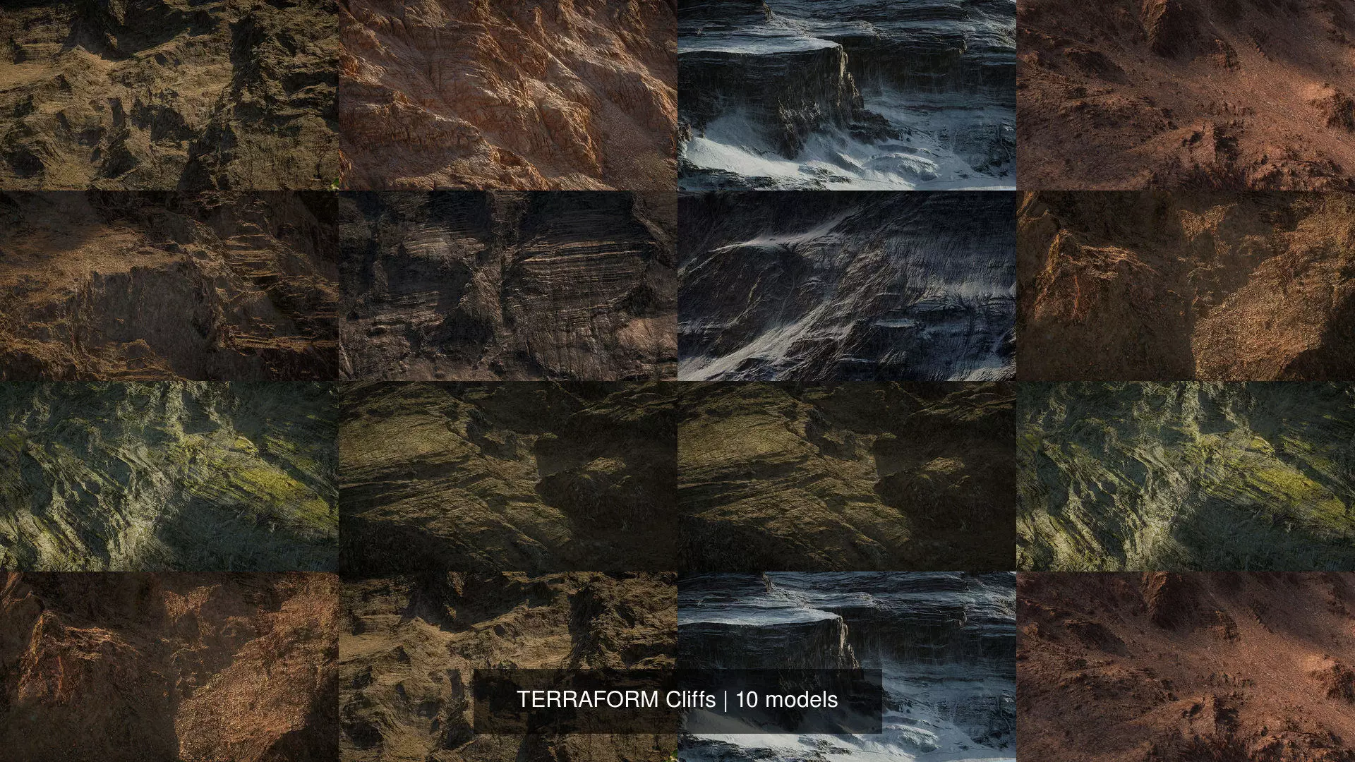 TERRAFORM Cliffs 3D Model Collection_0