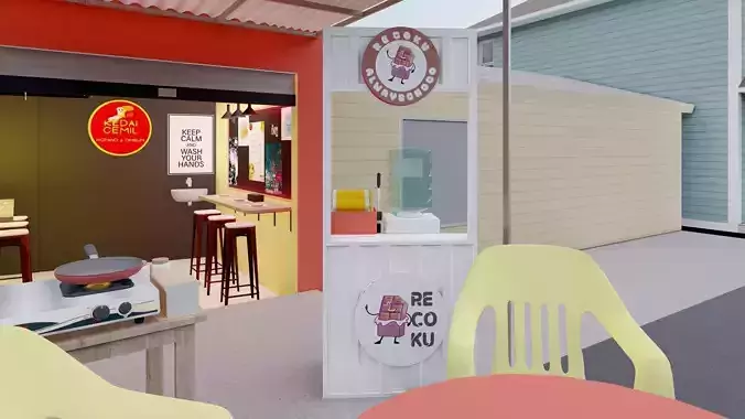 Stand Booth Recoku Model 3D print model