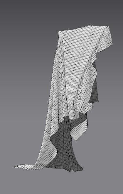 Cloth 611 FBX Low-poly 3D model_3