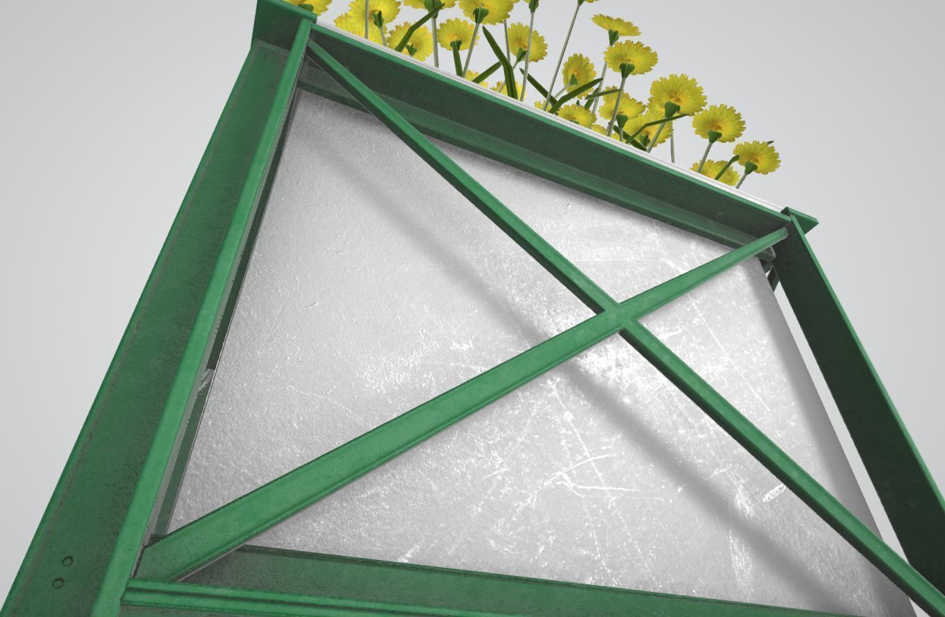 City Flower Pot with Flowers Version 2 3D Model Collection_48