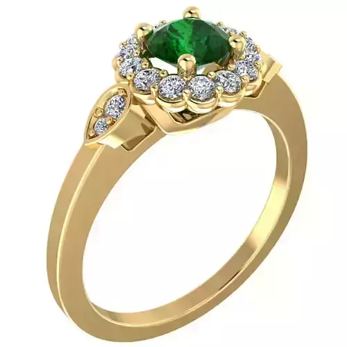 A0174 sapphire and diamond ring