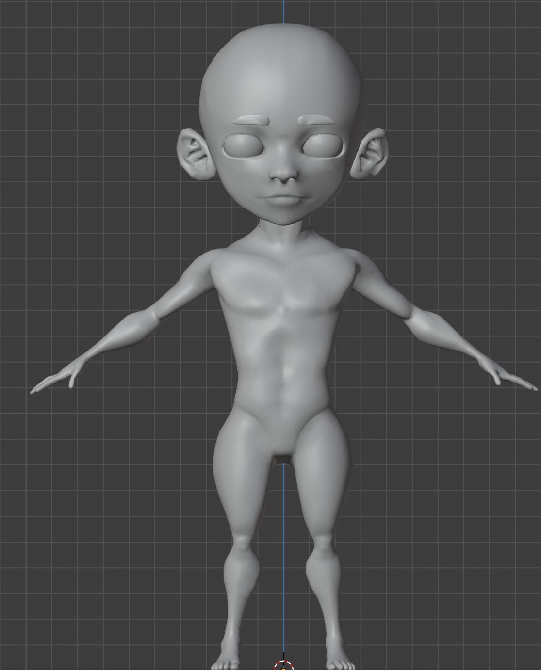 Anime Character Blender Model Low-poly 3D model_6