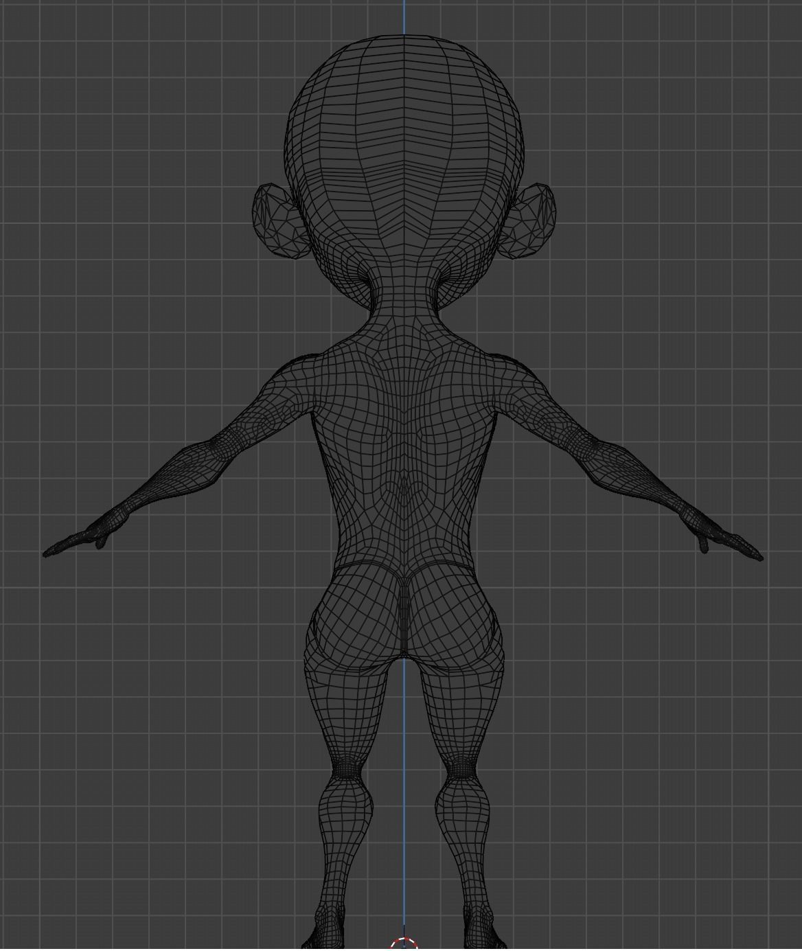 Anime Character Blender Model Low-poly 3D model_8