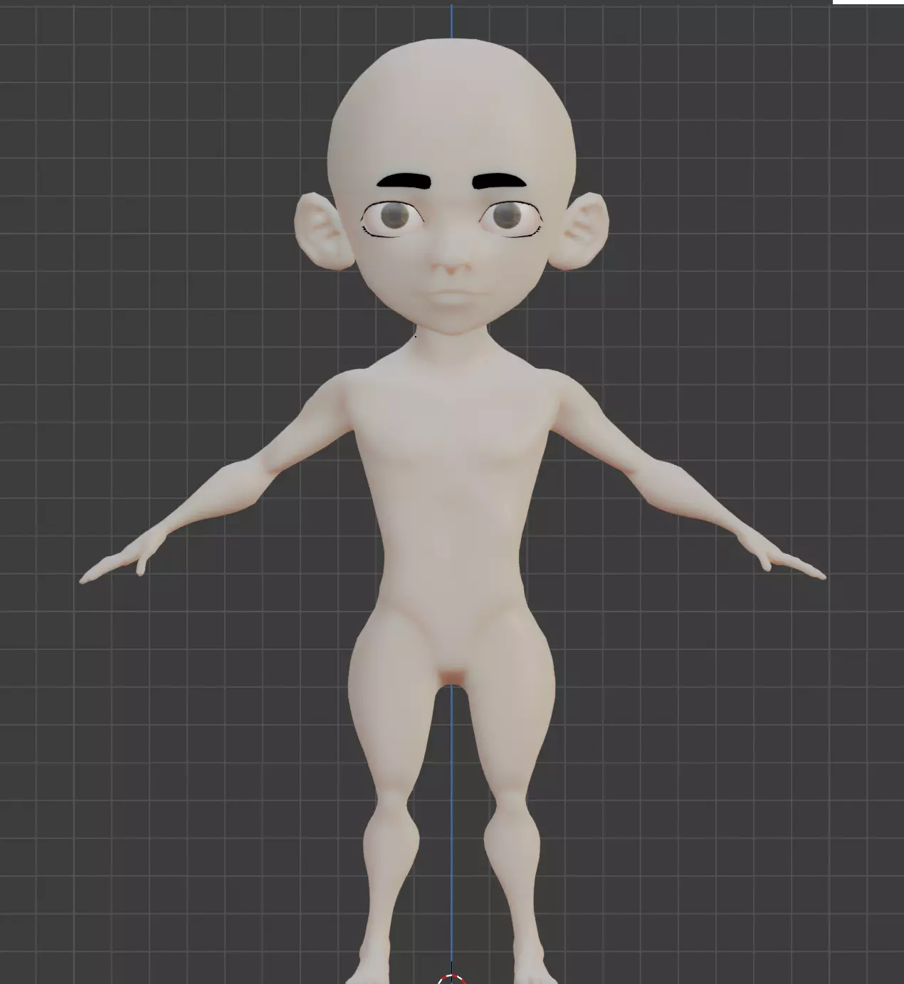 Anime Character Blender Model Low-poly 3D model_0