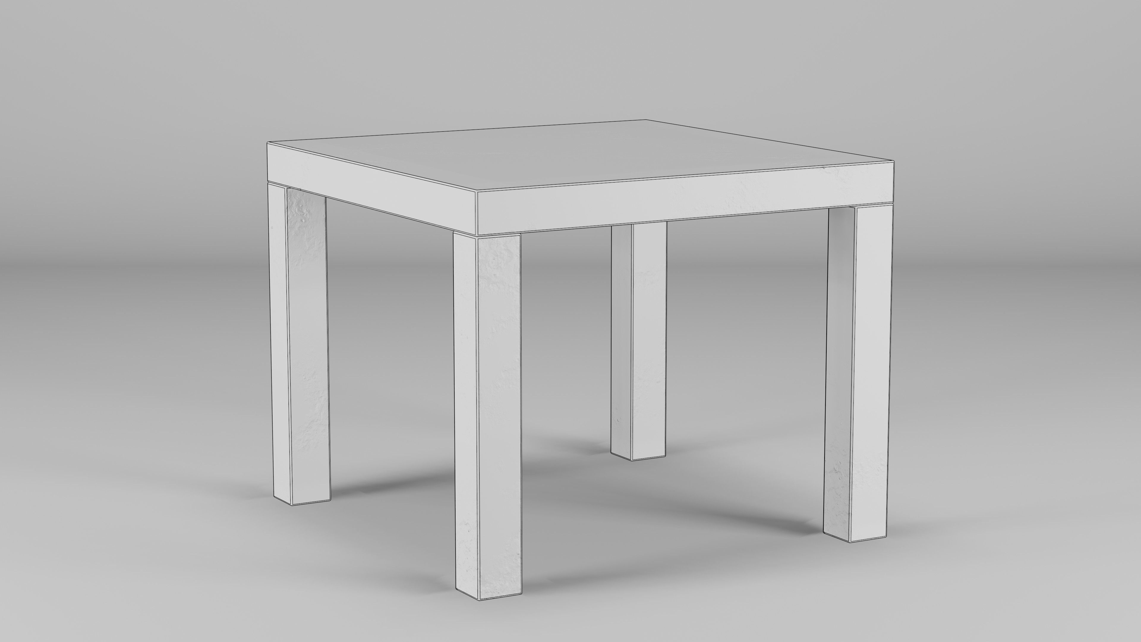 IKEA Lack Side Table 55x55x45 Free low-poly 3D model_3