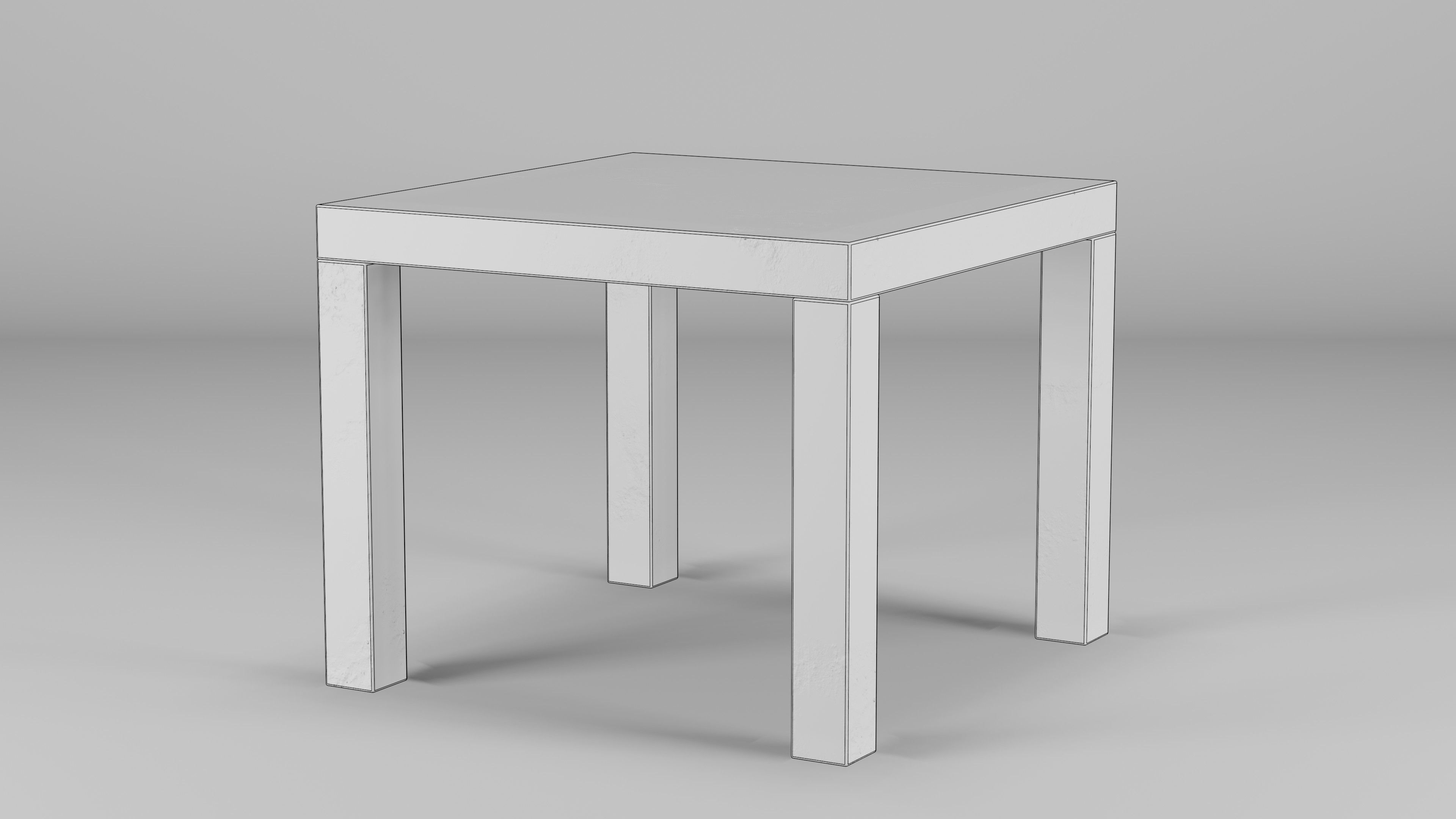 IKEA Lack Side Table 55x55x45 Free low-poly 3D model_5