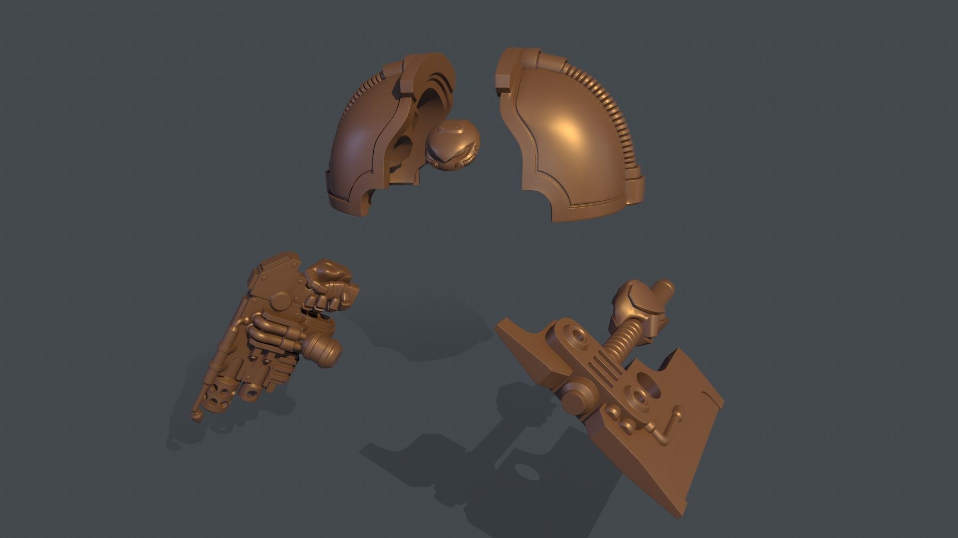 Cronus Pattern Power Armor Accessories Free 3D print model_4
