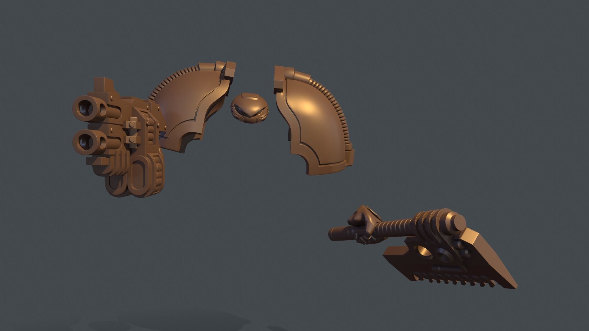 Cronus Pattern Power Armor Accessories Free 3D print model_2