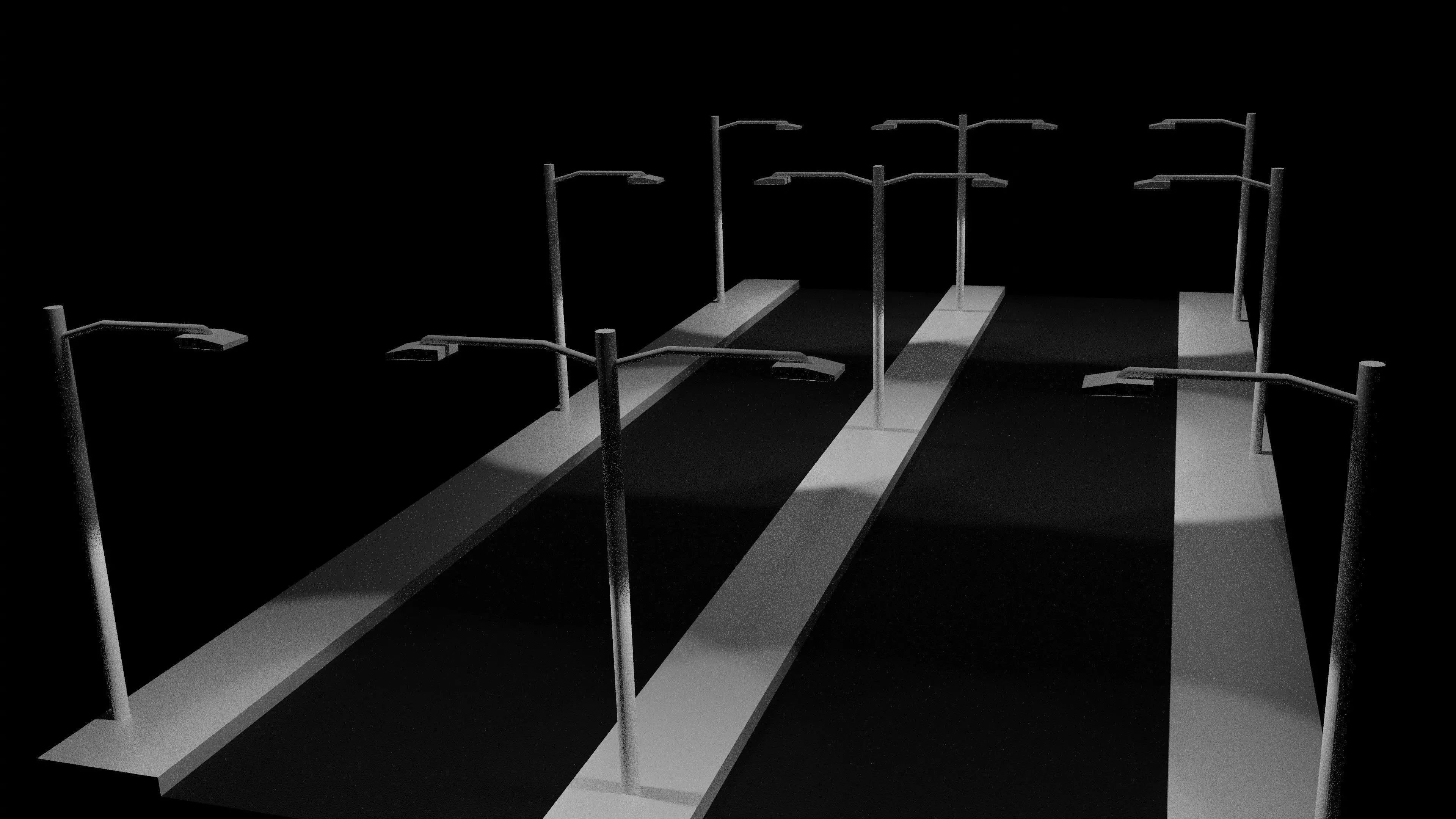 street light Free low-poly 3D model