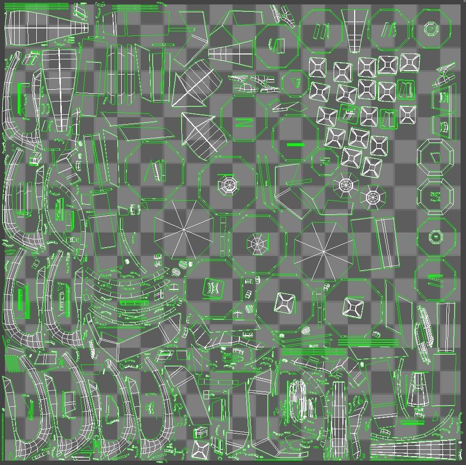 Yellowish Tech Helmet 3D model_6