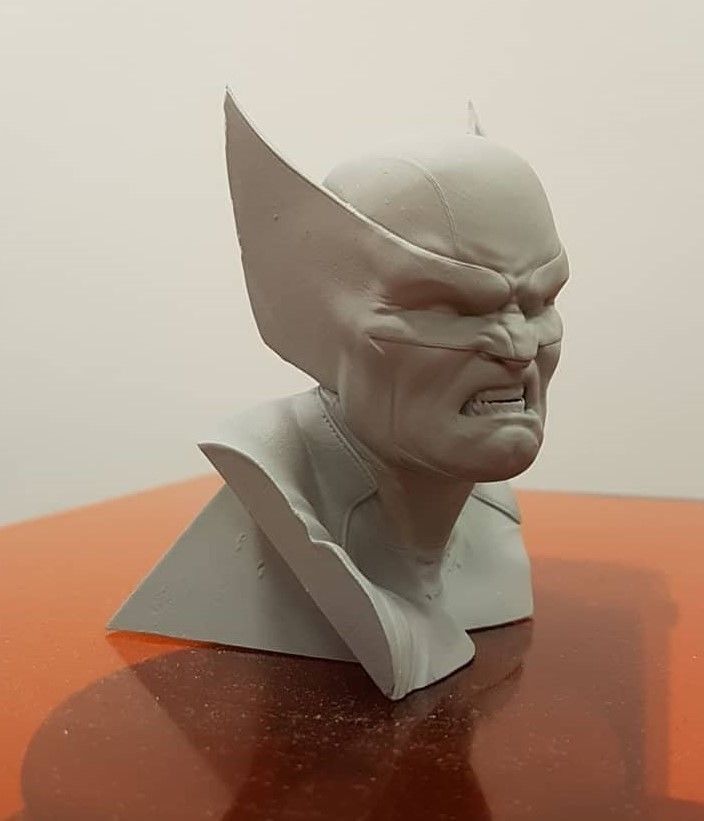 Wolverine Bust 3D print model_5
