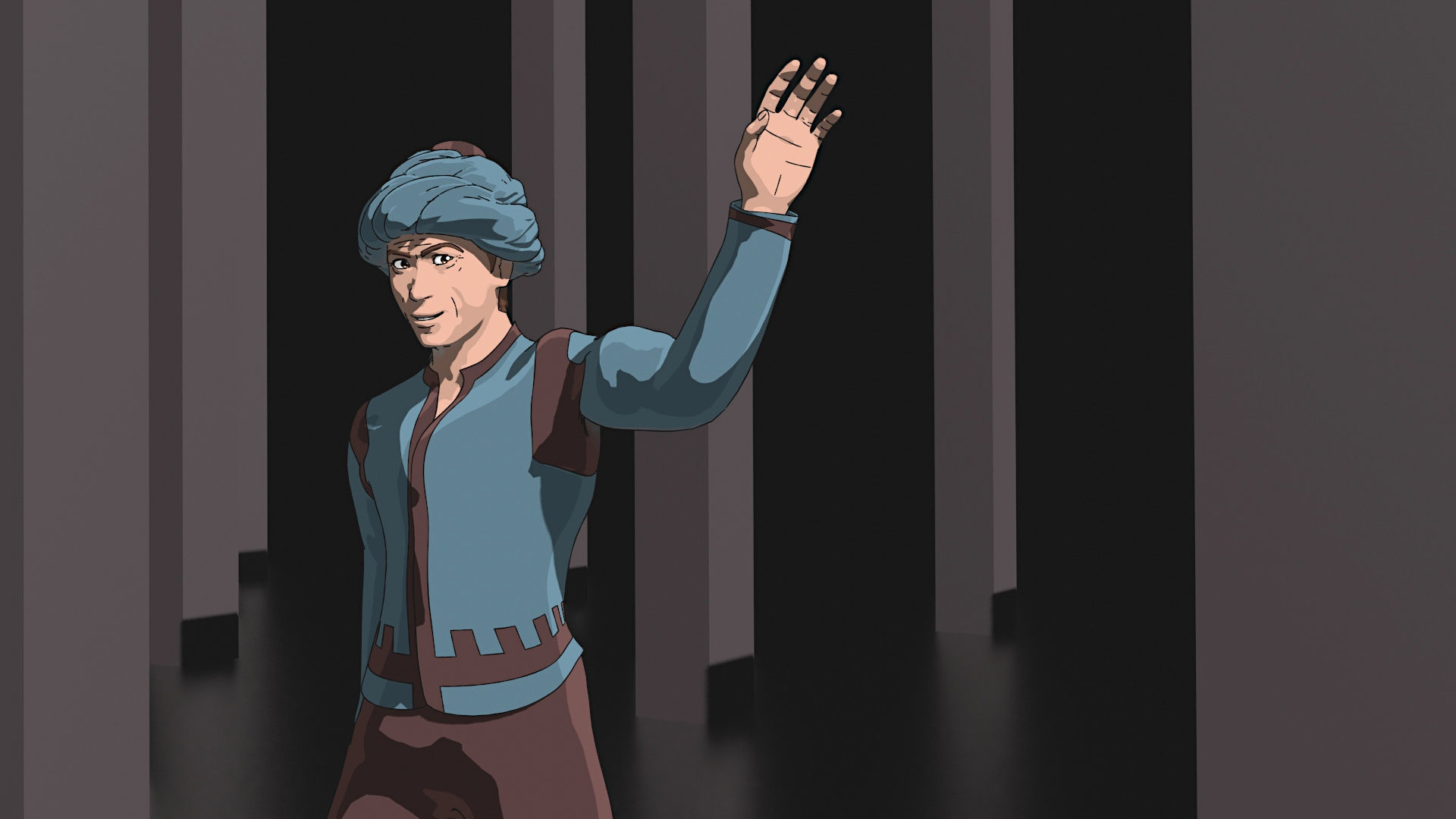 Haman character wearing pants and shirt 3D model_8