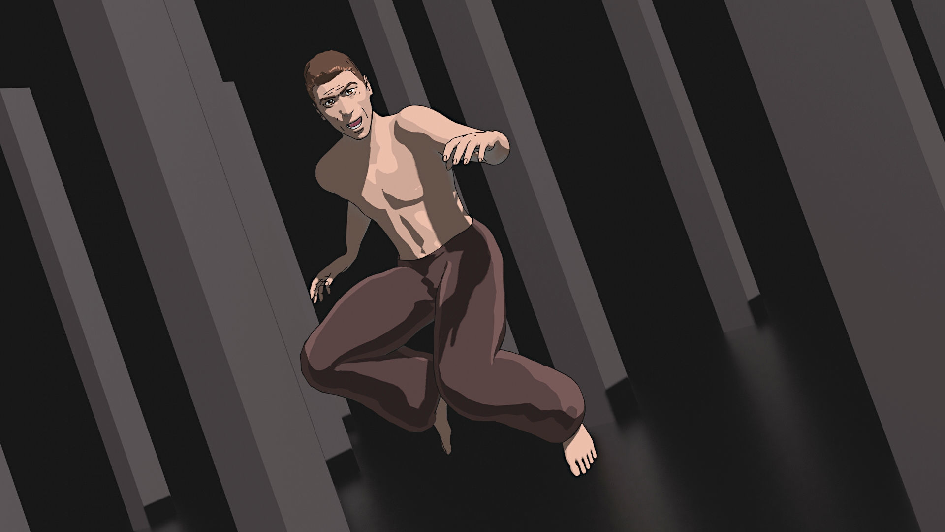 Haman character wearing pants and shirt 3D model_7