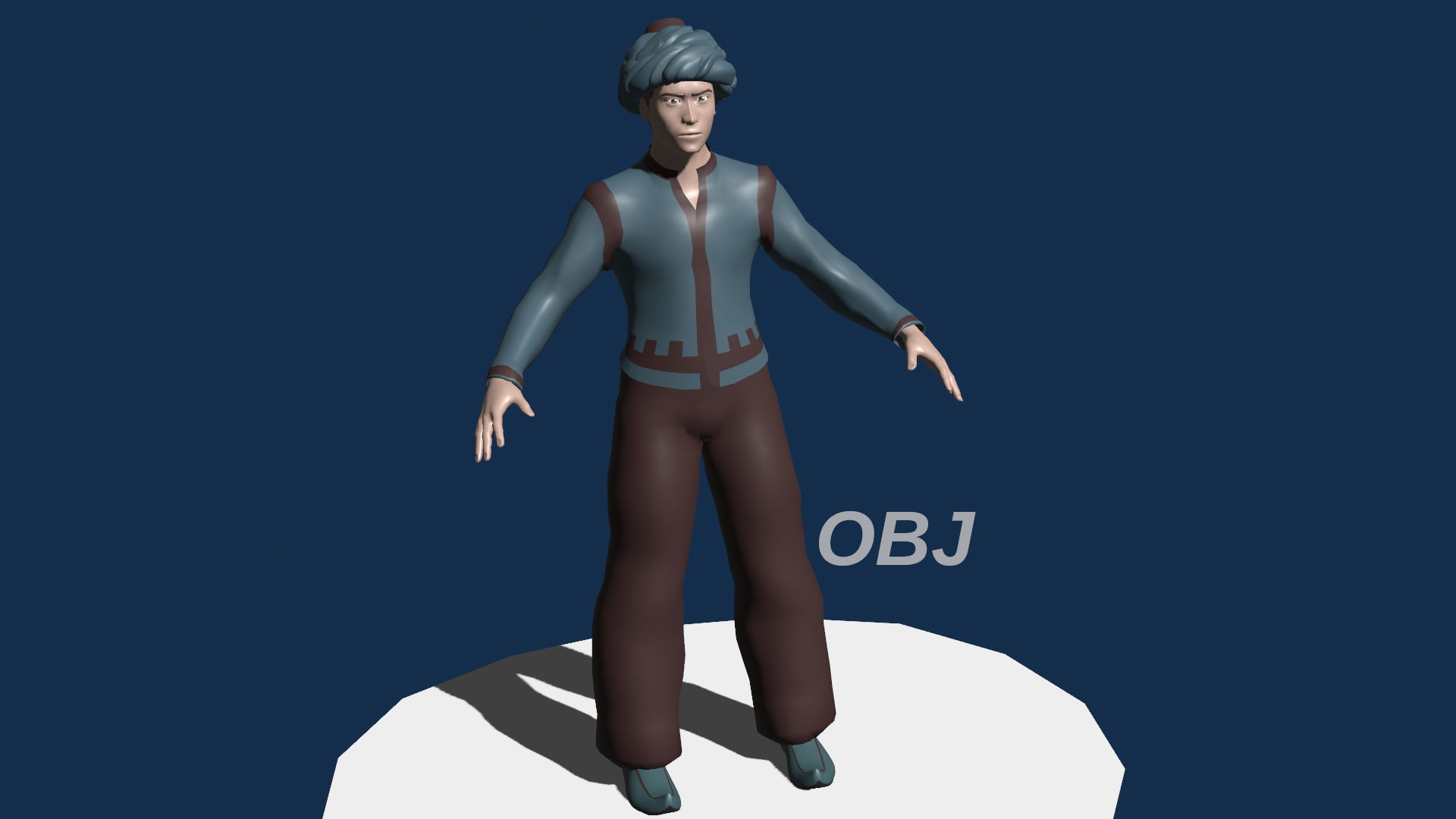 Haman character wearing pants and shirt 3D model_19