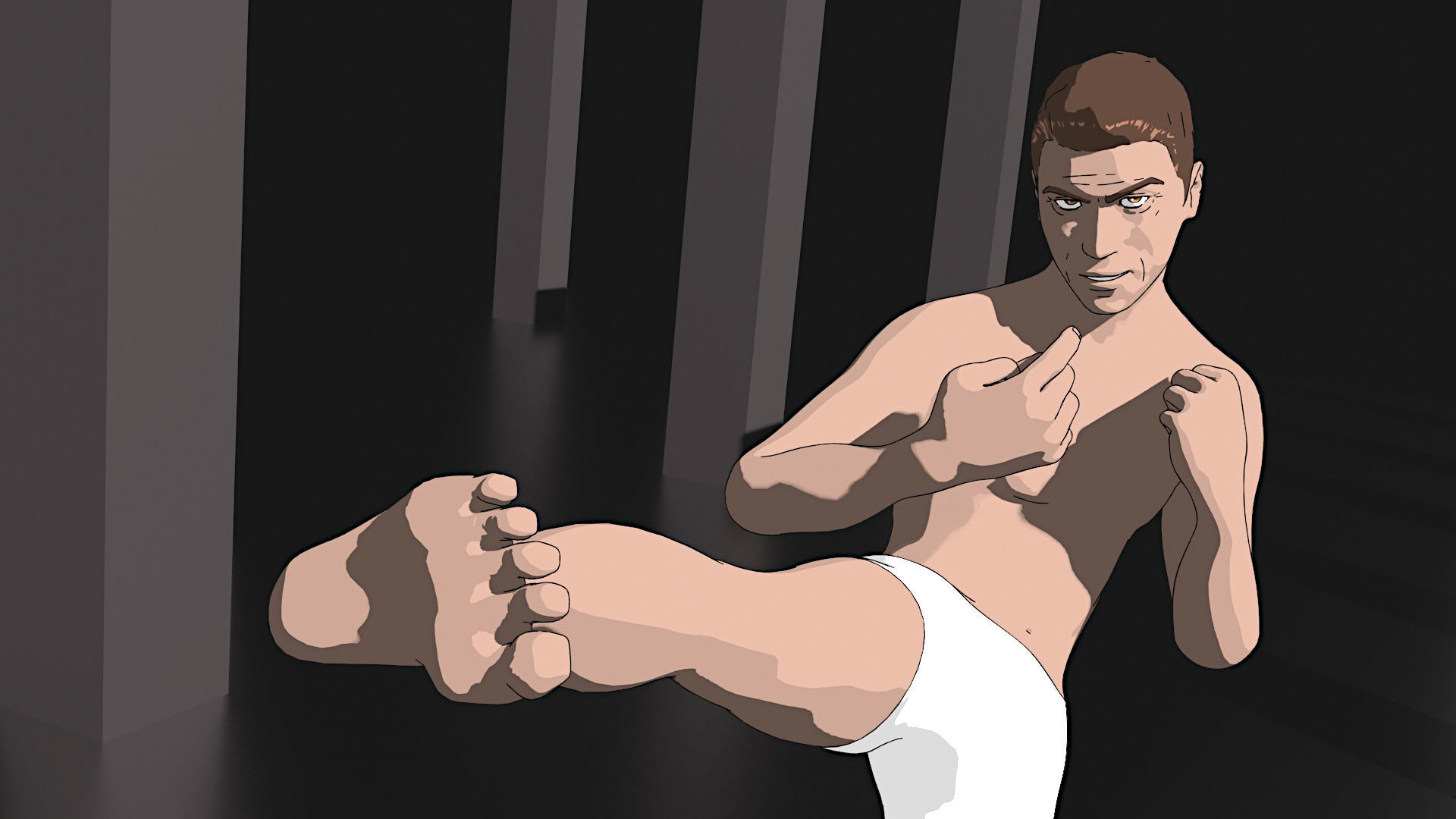 Haman character wearing pants and shirt 3D model_10