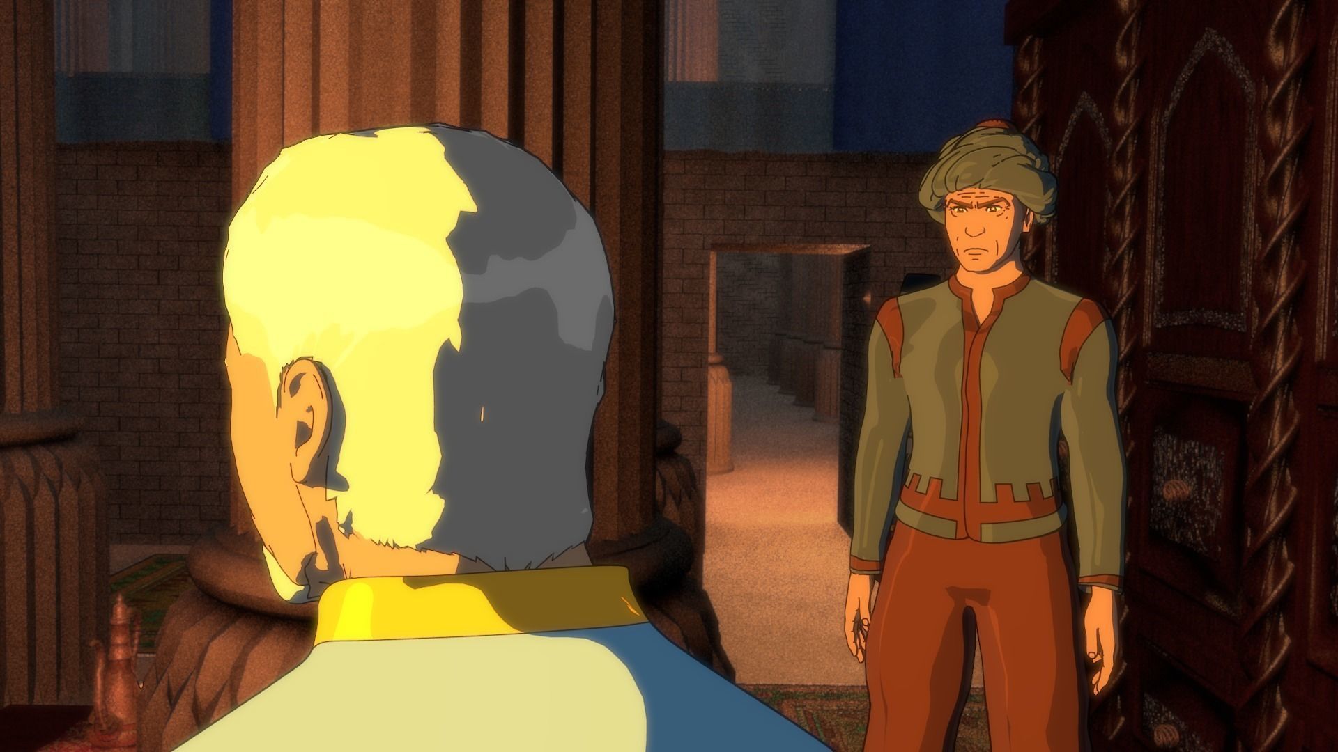 Haman character wearing pants and shirt 3D model_21