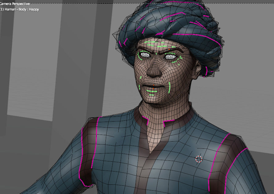 Haman character wearing pants and shirt 3D model_5