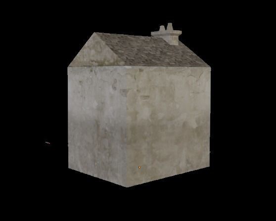 An Old House Low-poly 3D model_2