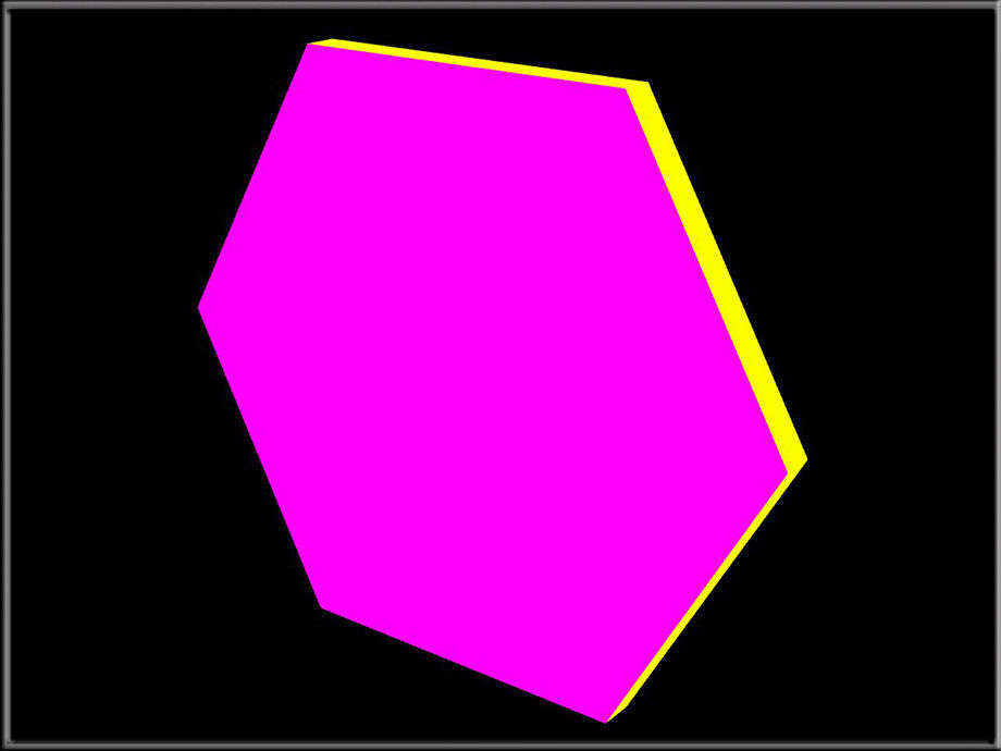 Hexagon two hexagons Low-poly 3D model_2