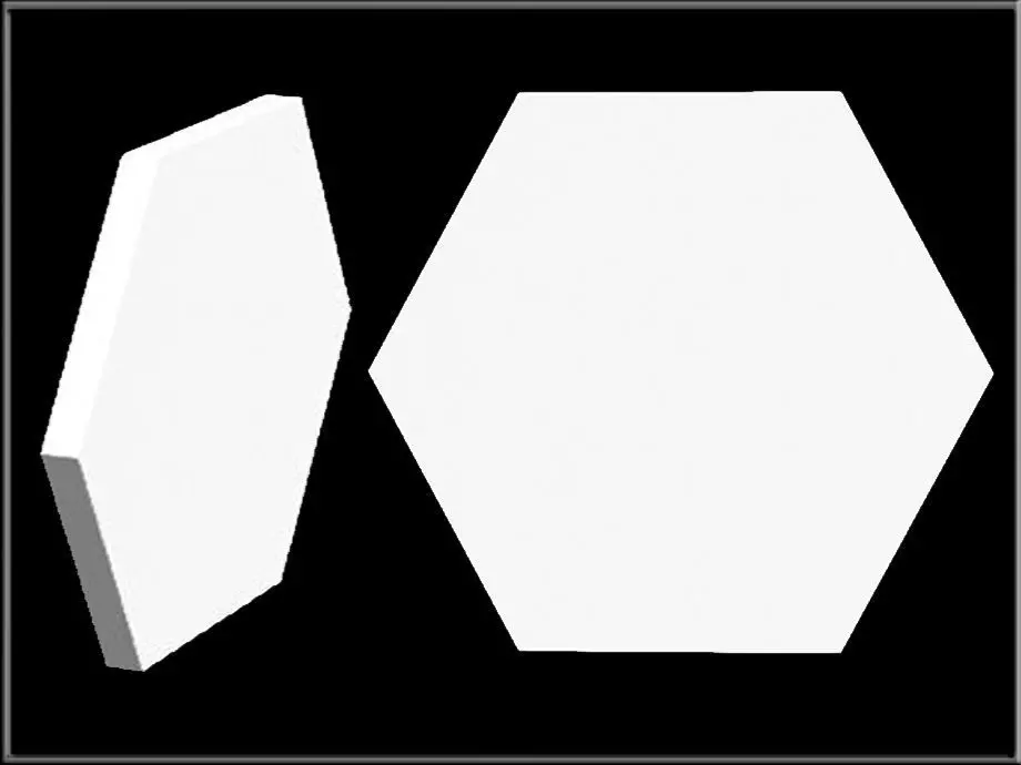 Hexagon two hexagons Low-poly 3D model_0