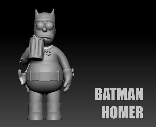 Batman Homer 3D print model