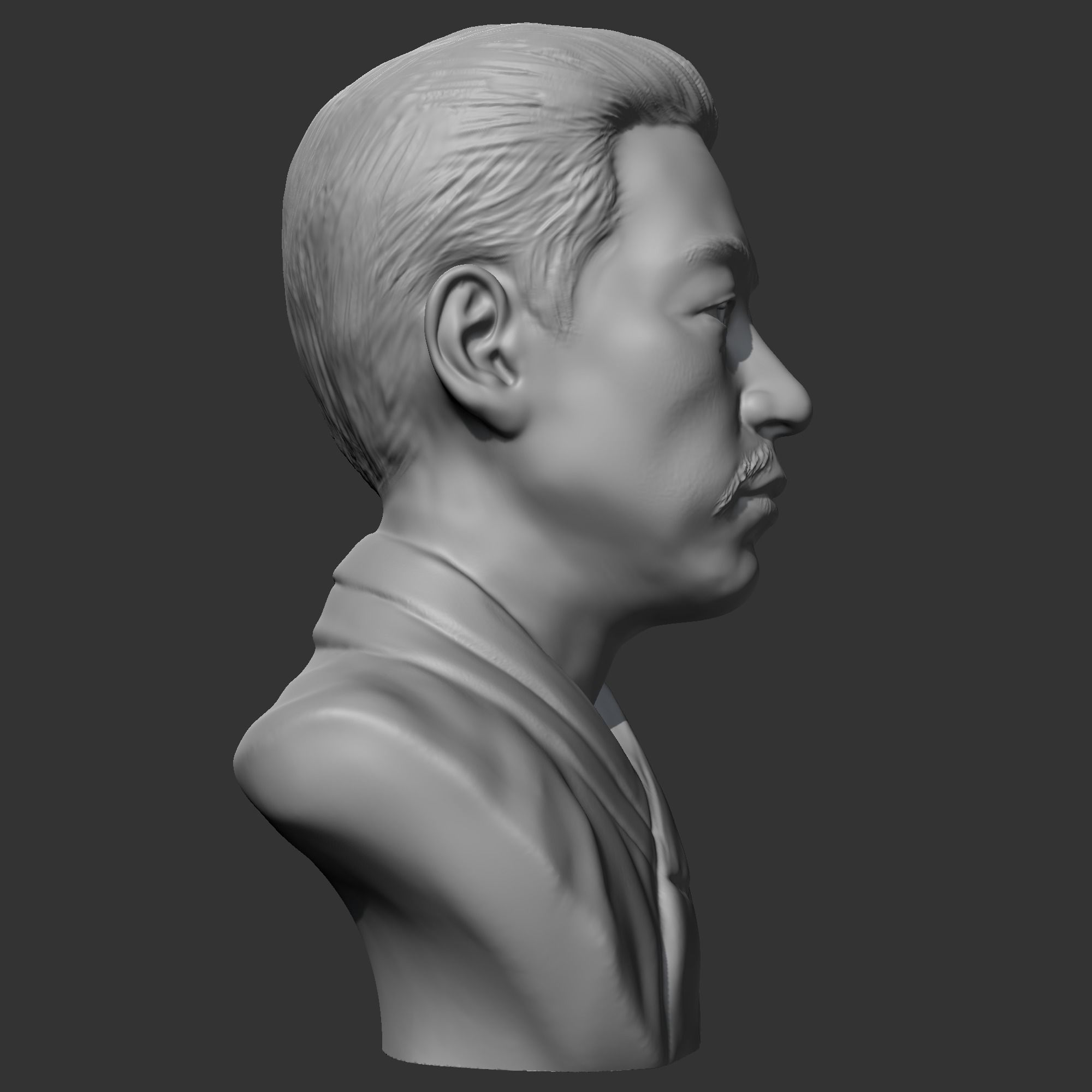 An Jung-geun 3D print model bust of asian man 3D print model_7