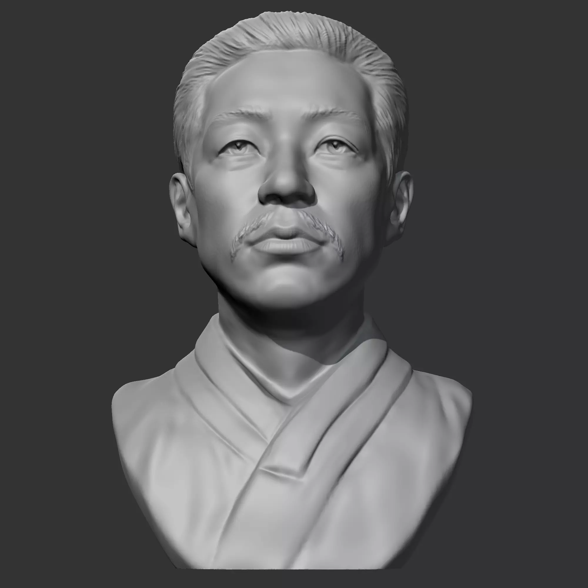An Jung-geun 3D print model bust of asian man 3D print model_0