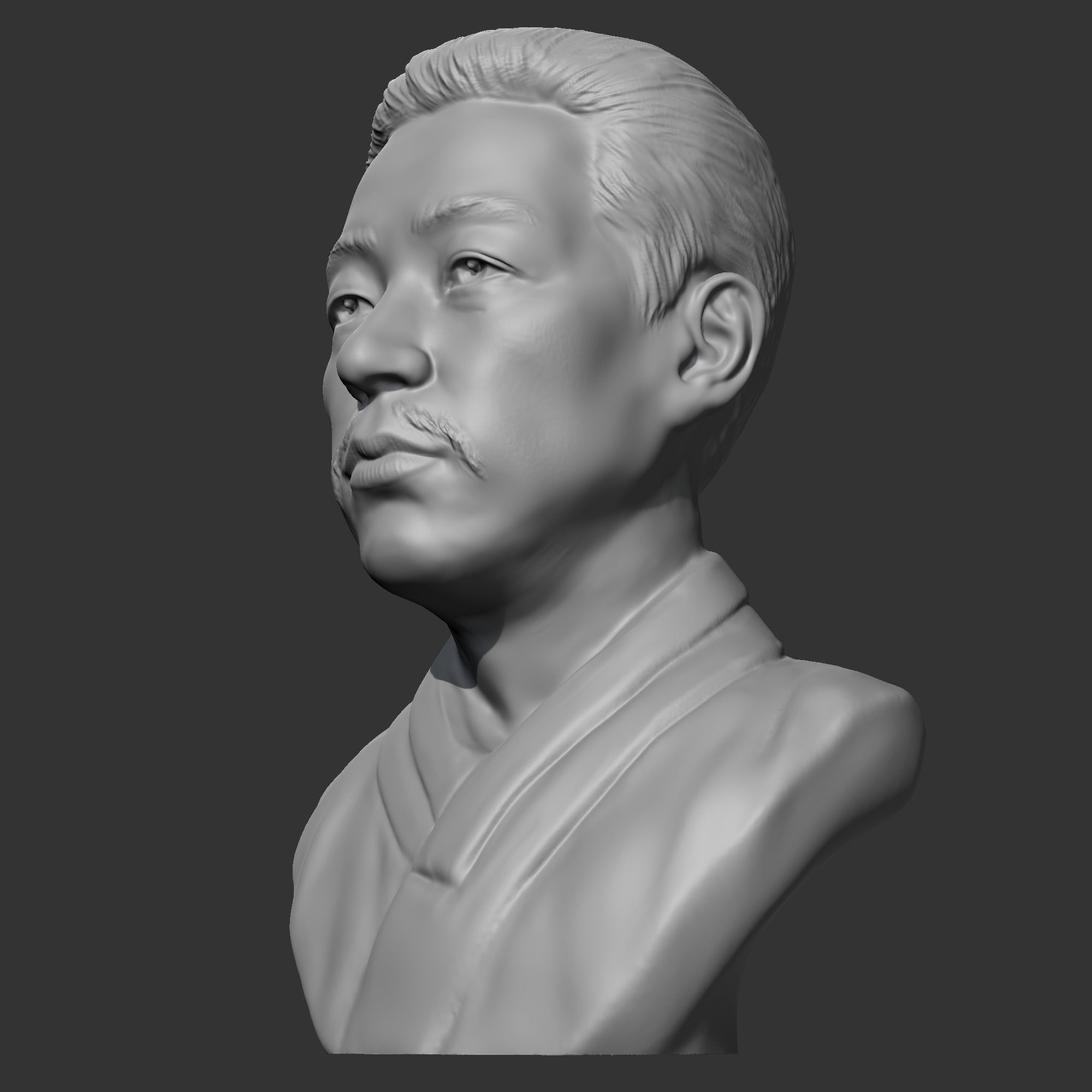 An Jung-geun 3D print model bust of asian man 3D print model_2
