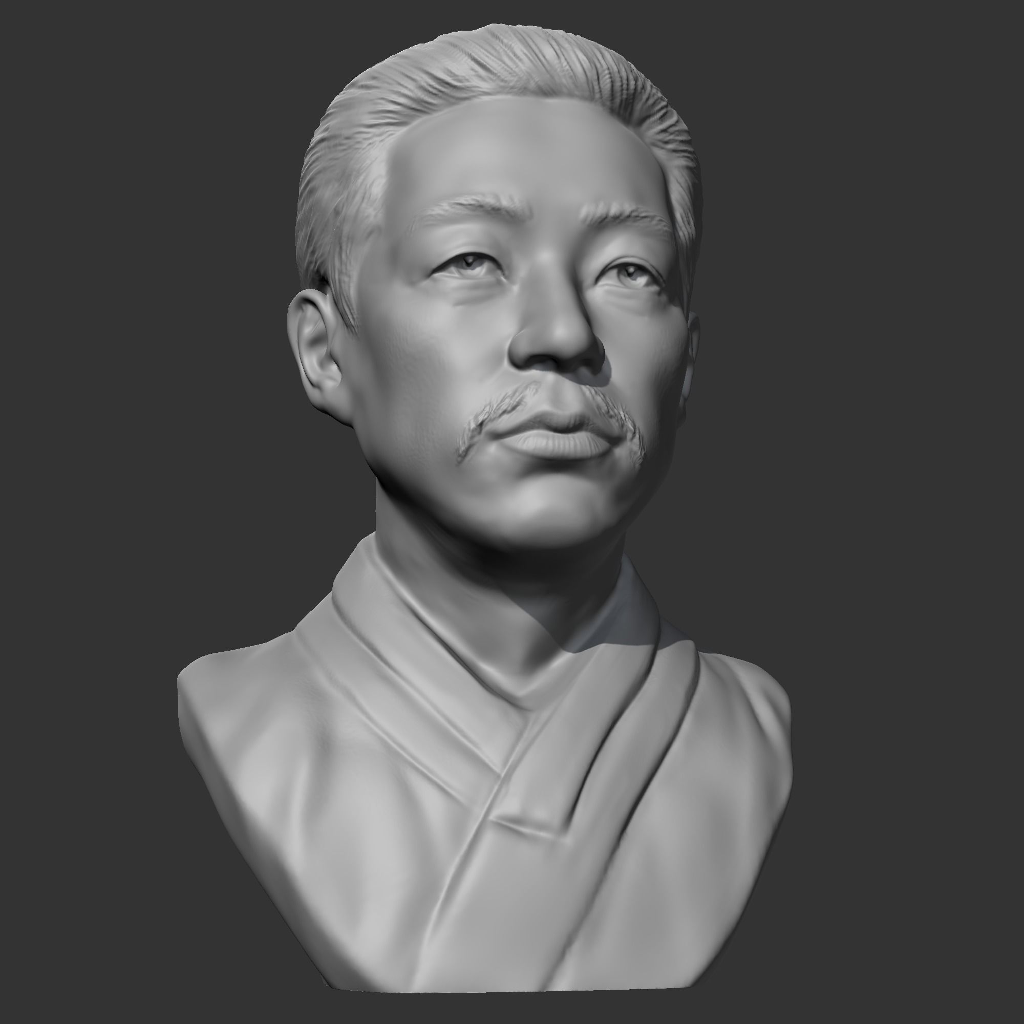 An Jung-geun 3D print model bust of asian man 3D print model_9
