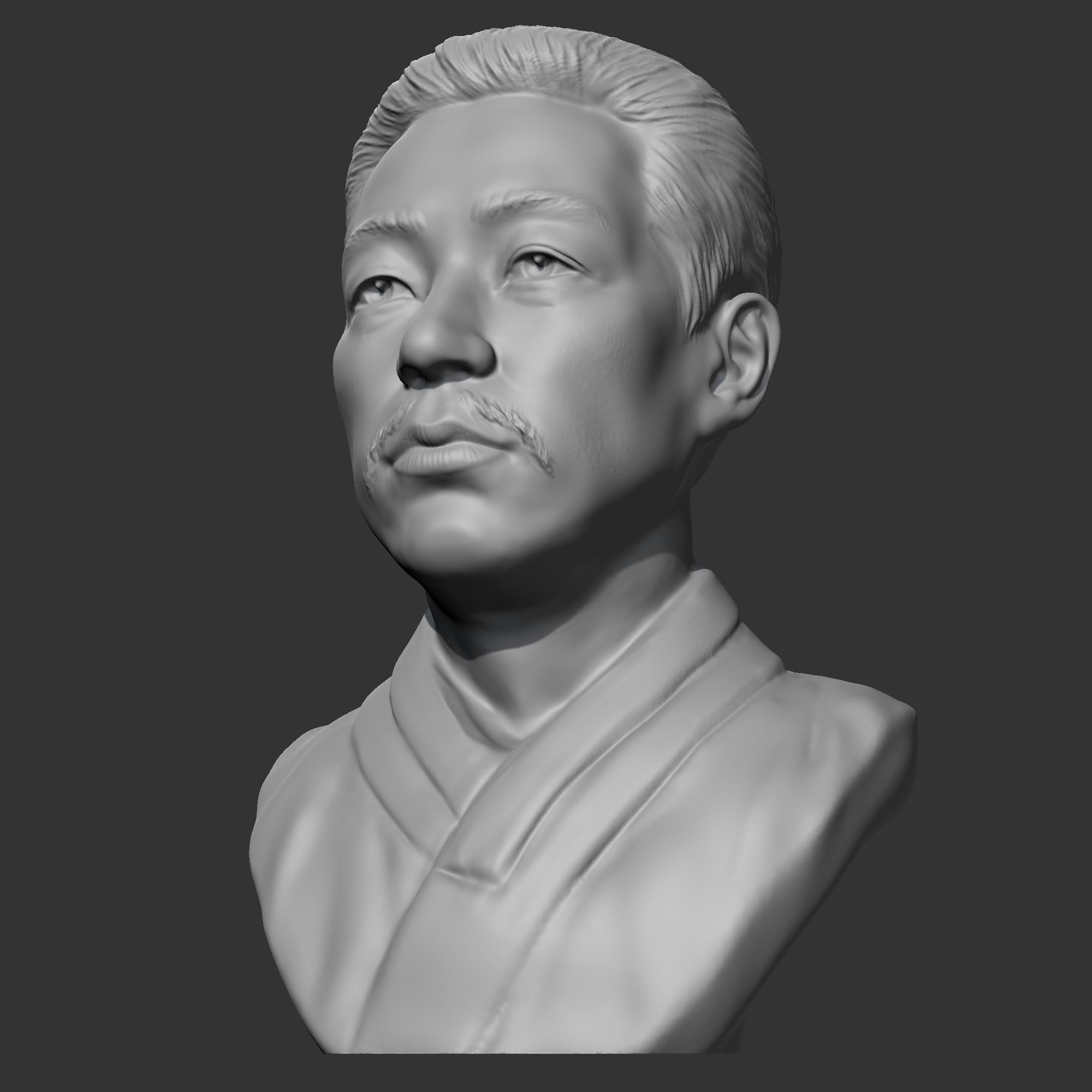 An Jung-geun 3D print model bust of asian man 3D print model_1