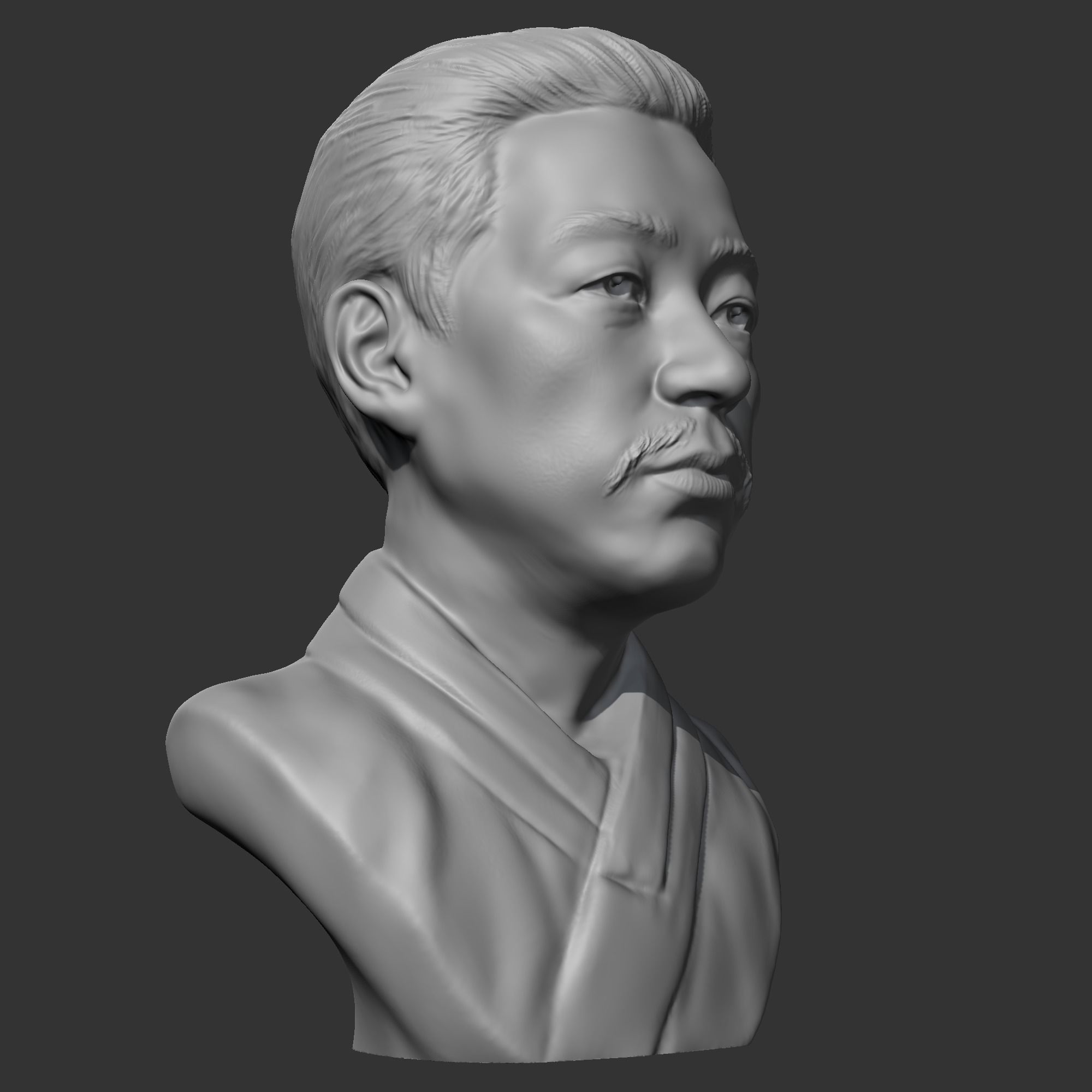 An Jung-geun 3D print model bust of asian man 3D print model_8