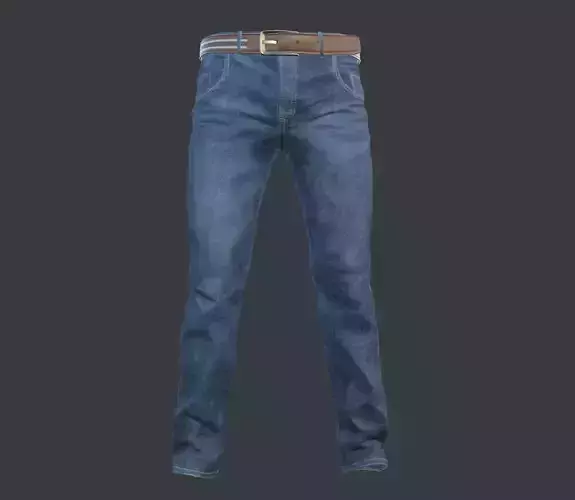 Jeans pair of with belt