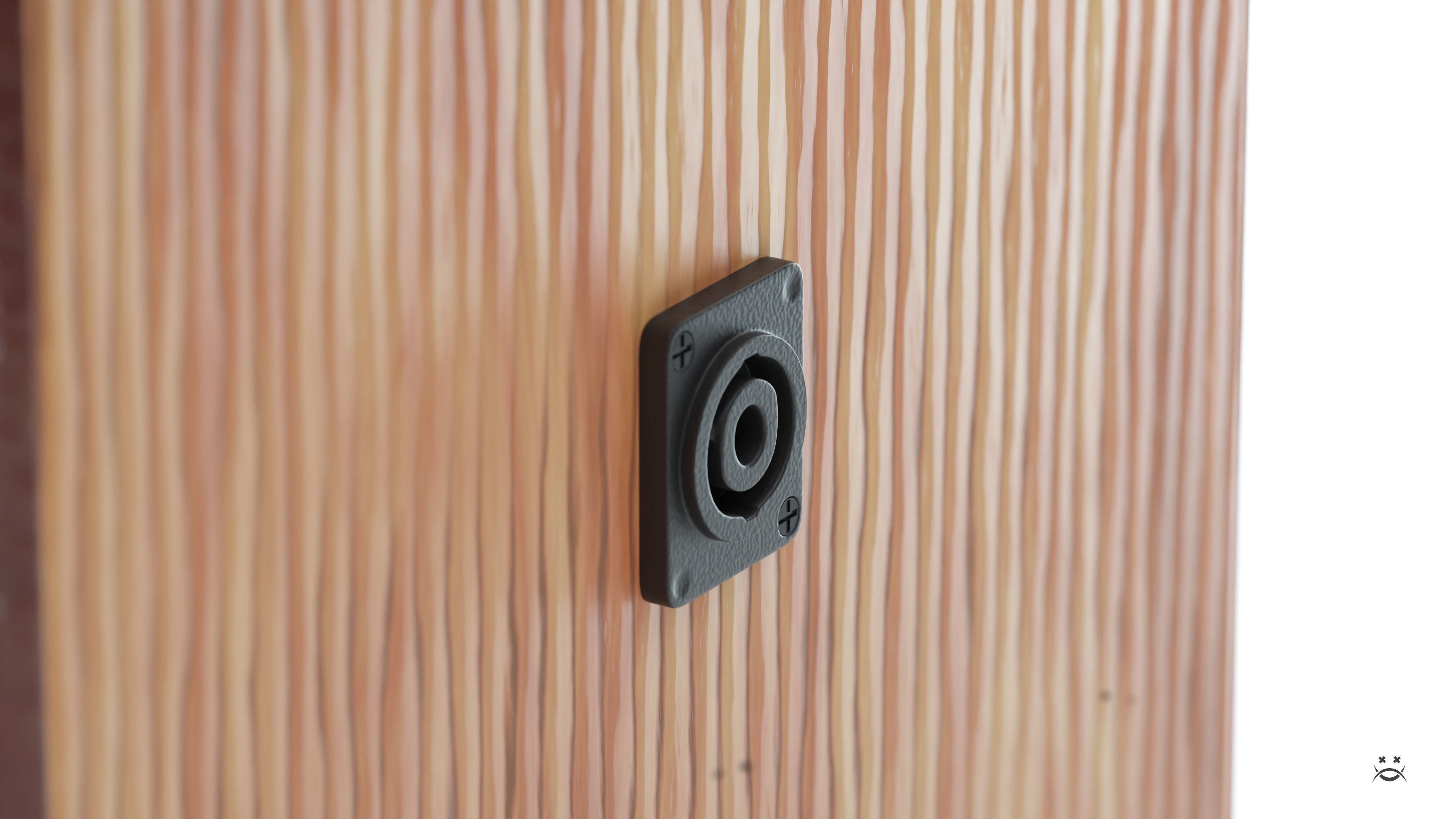 Studio monitors DMAX audio Super Cubes 5 Low-poly 3D model_6