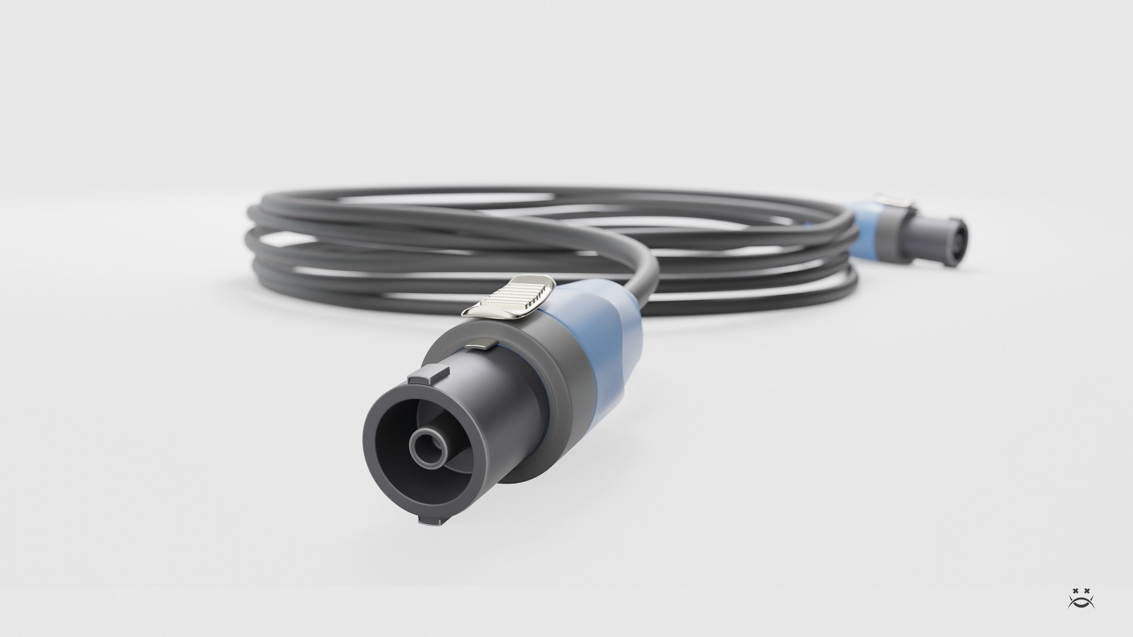 Studio monitors DMAX audio Super Cubes 5 Low-poly 3D model_9