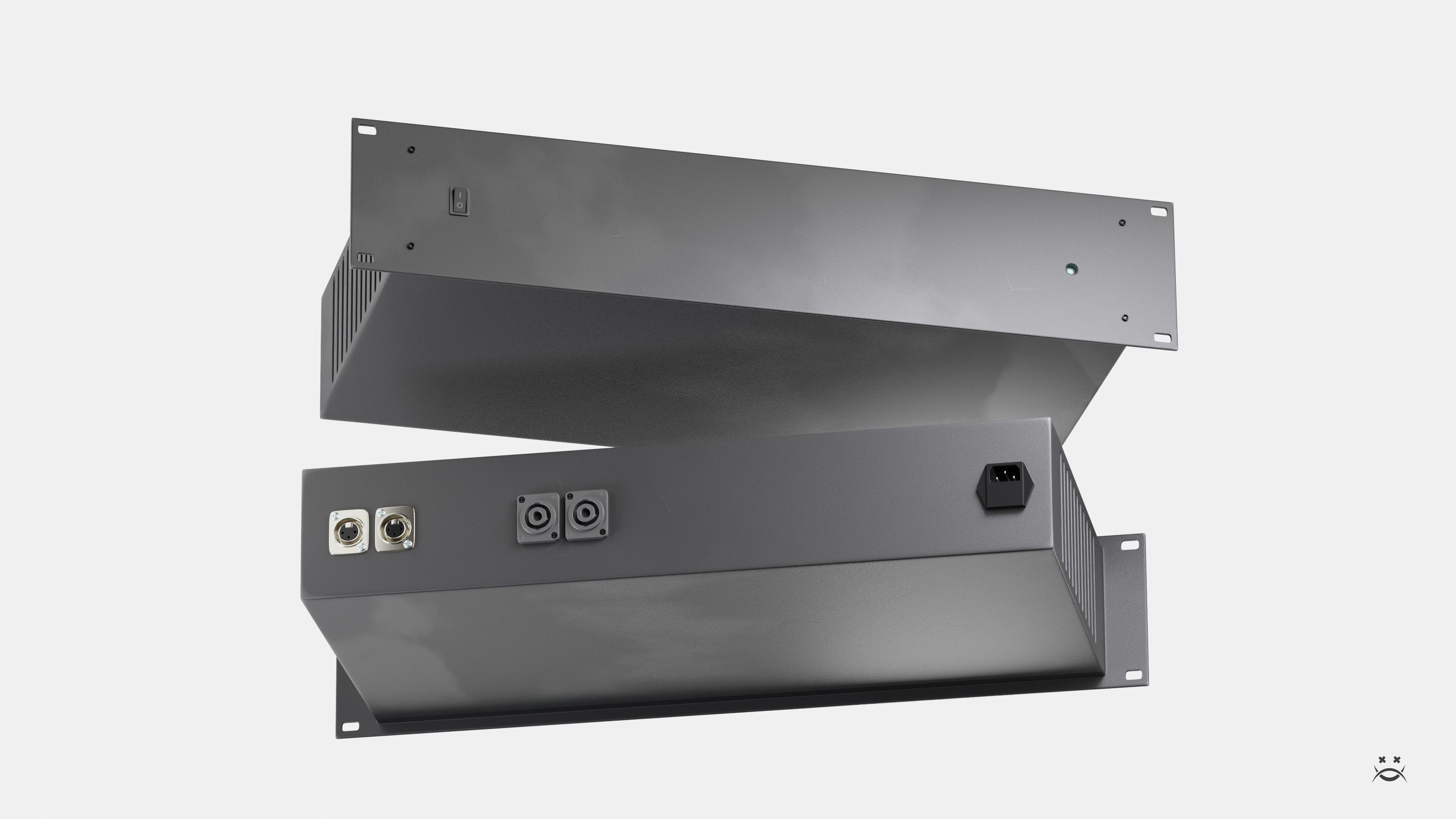 Studio monitors DMAX audio Super Cubes 5 Low-poly 3D model_8