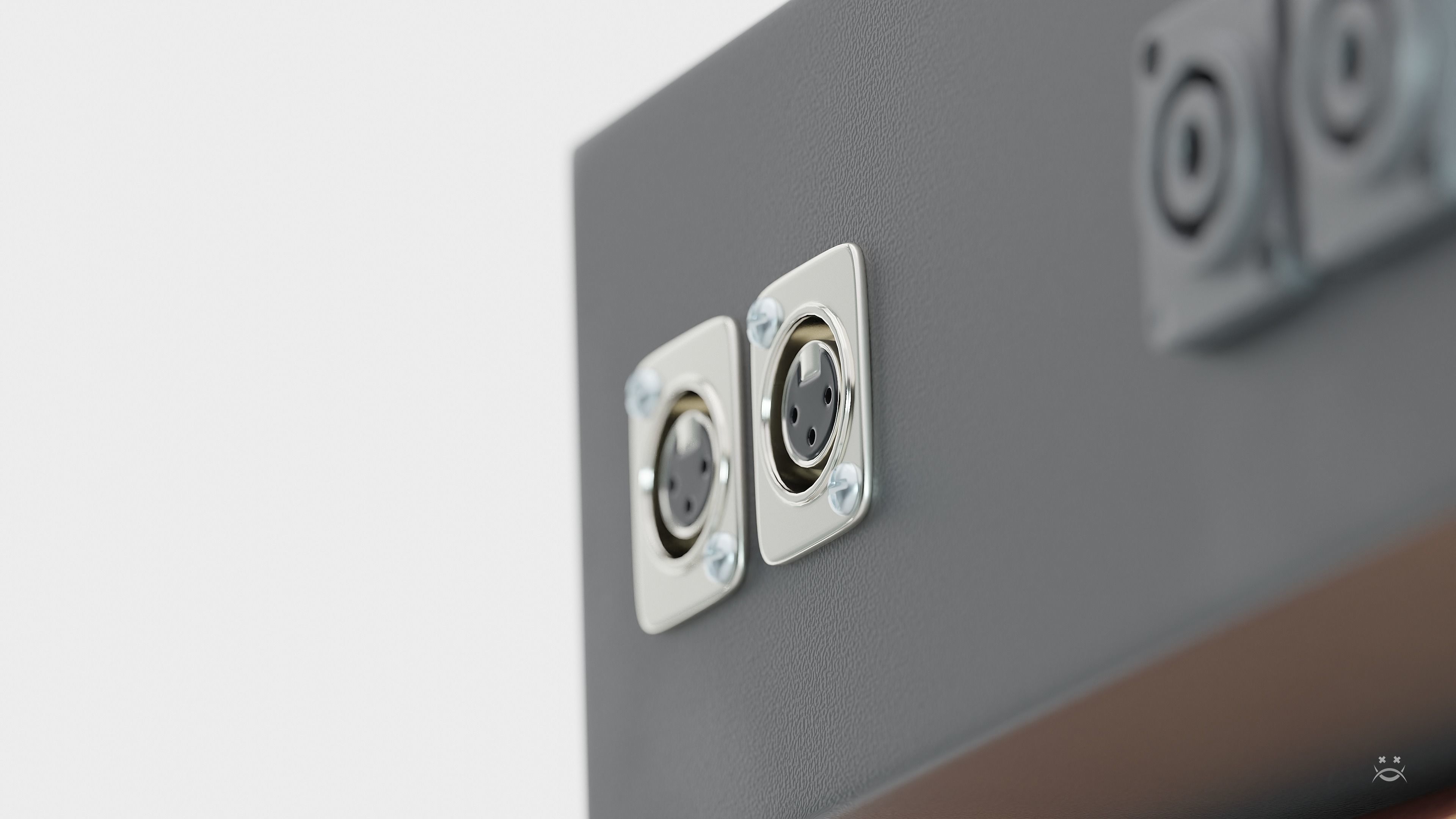 Studio monitors DMAX audio Super Cubes 5 Low-poly 3D model_4