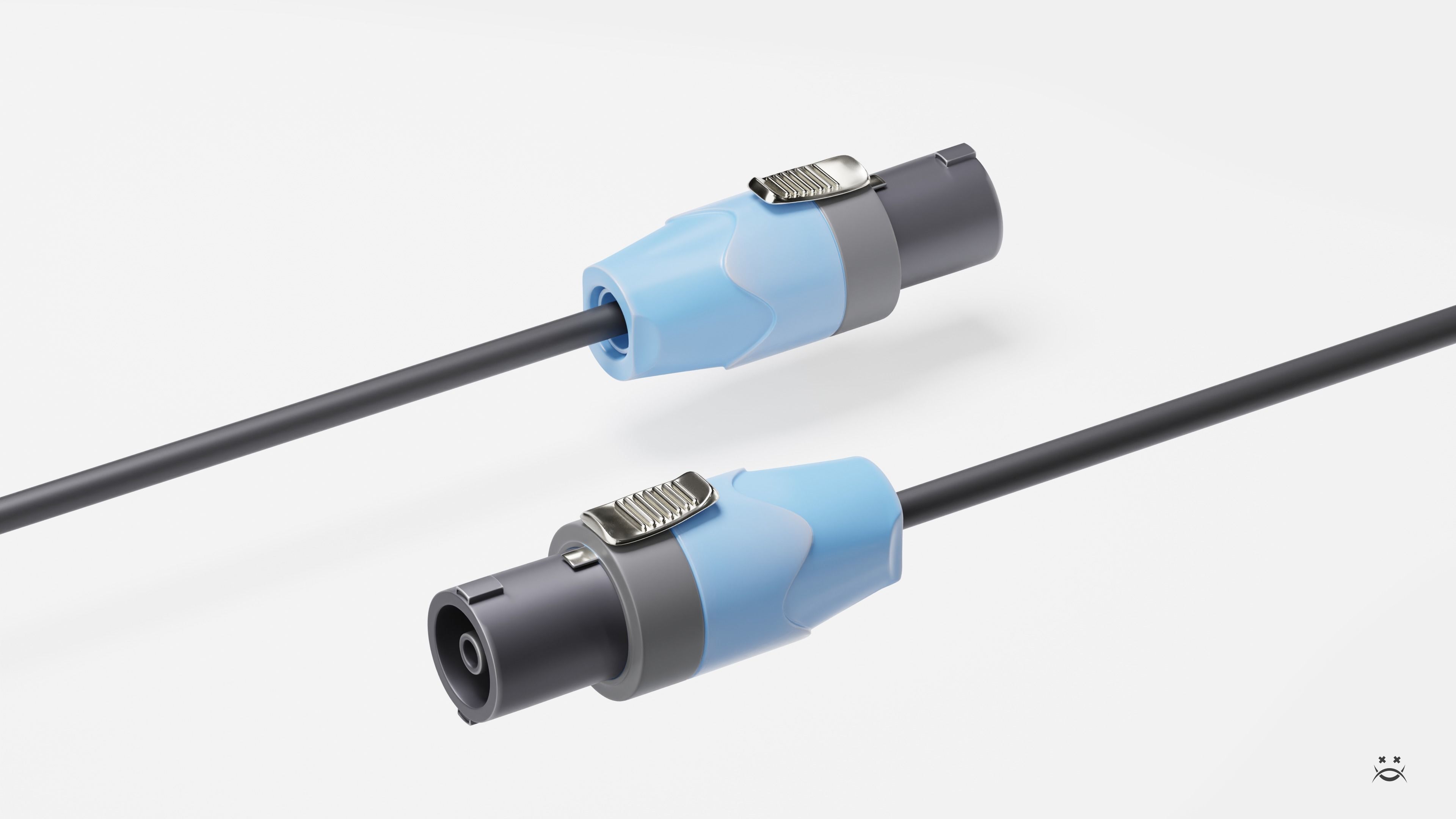 Studio monitors DMAX audio Super Cubes 5 Low-poly 3D model_10