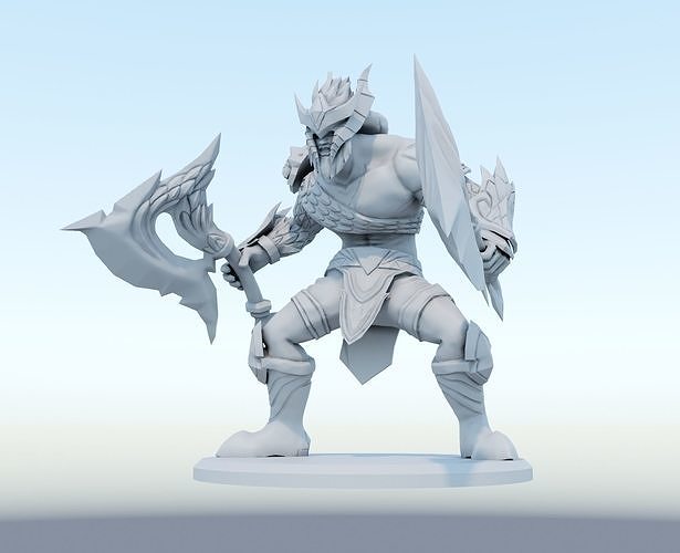 olaf dragon slayer 3D Print Model from League of Legends 3D print model