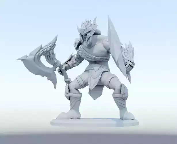 olaf dragon slayer 3D Print Model from League of Legends