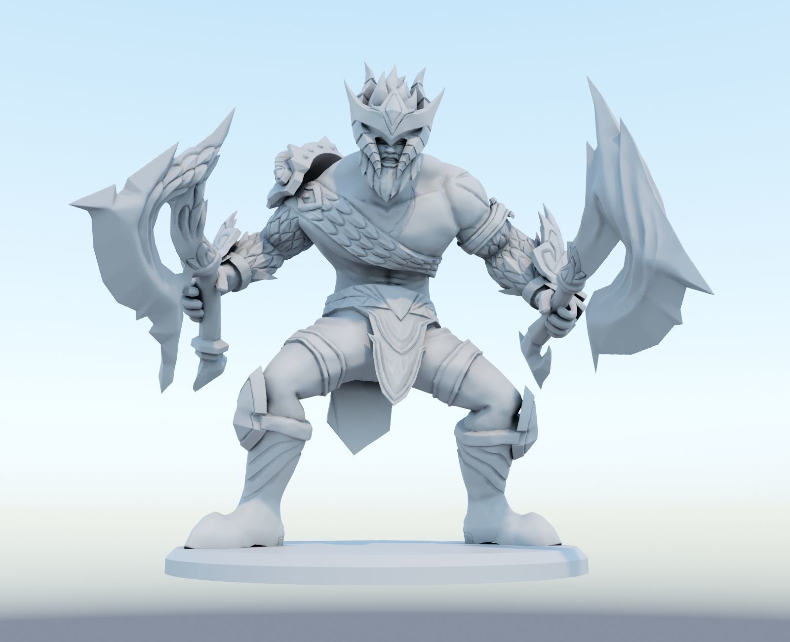 olaf dragon slayer 3D Print Model from League of Legends 3D print model_7