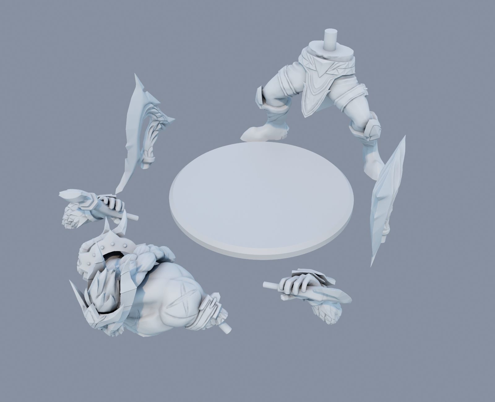 olaf dragon slayer 3D Print Model from League of Legends 3D print model_8